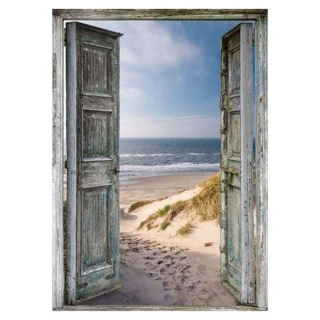 Broderie Diamant 40 x 50 cm Porte ouverte sur la Plage - Figured'Art - Rougier et Plé