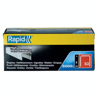 Agrafes en fil fin n° 53 8 mm 5000 pcs - Rapid - Rougier et Plé