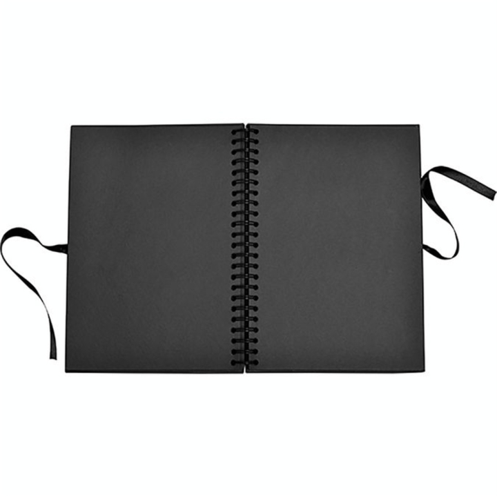 Carnet spiralé A4 21 x 29.7 cm Kraft Noir - Artemio - Rougier et Plé