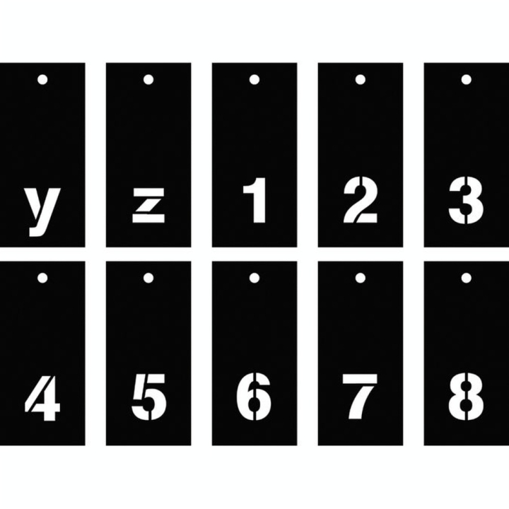 Pochoirs sur Anneau 70 pcs Alphabet Imprimerie - Artemio - Rougier et Plé