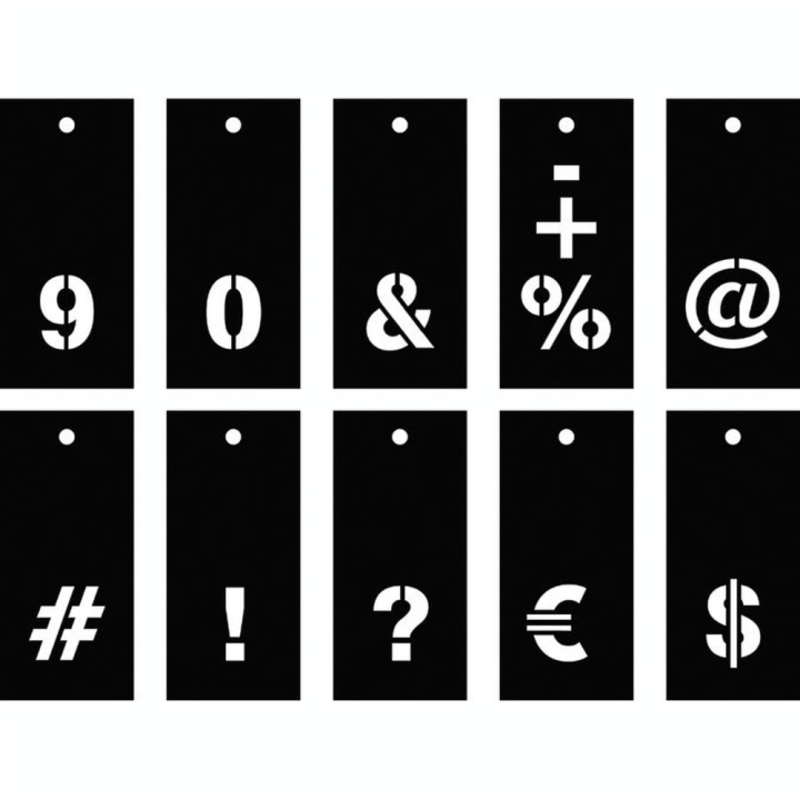 Pochoirs sur Anneau 70 pcs Alphabet Imprimerie - Artemio - Rougier et Plé
