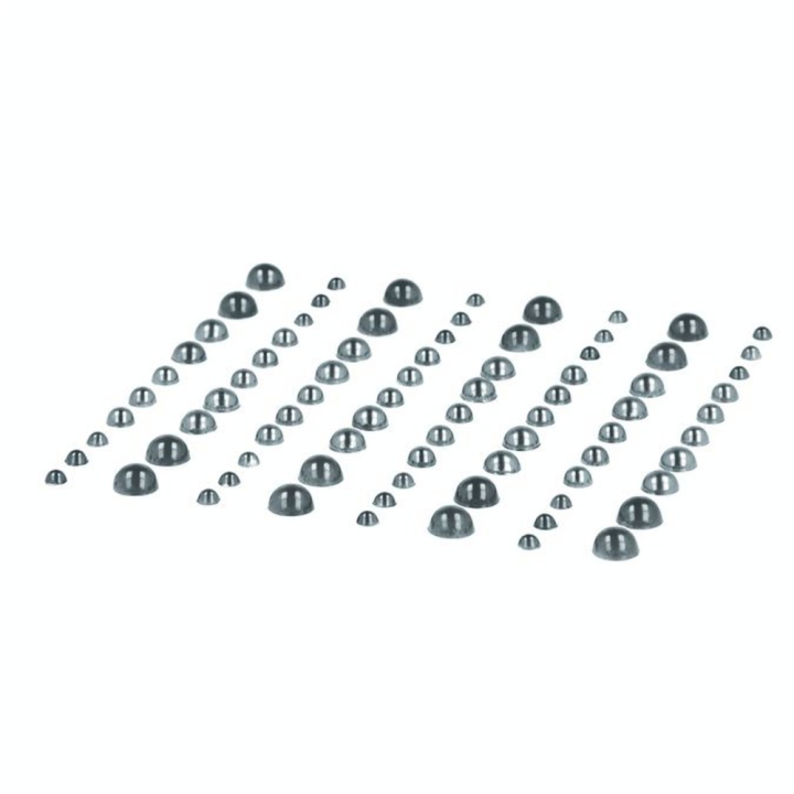 Perles adhésives ø2.5-5 mm 80 pcs Argent - Artemio - Rougier et Plé
