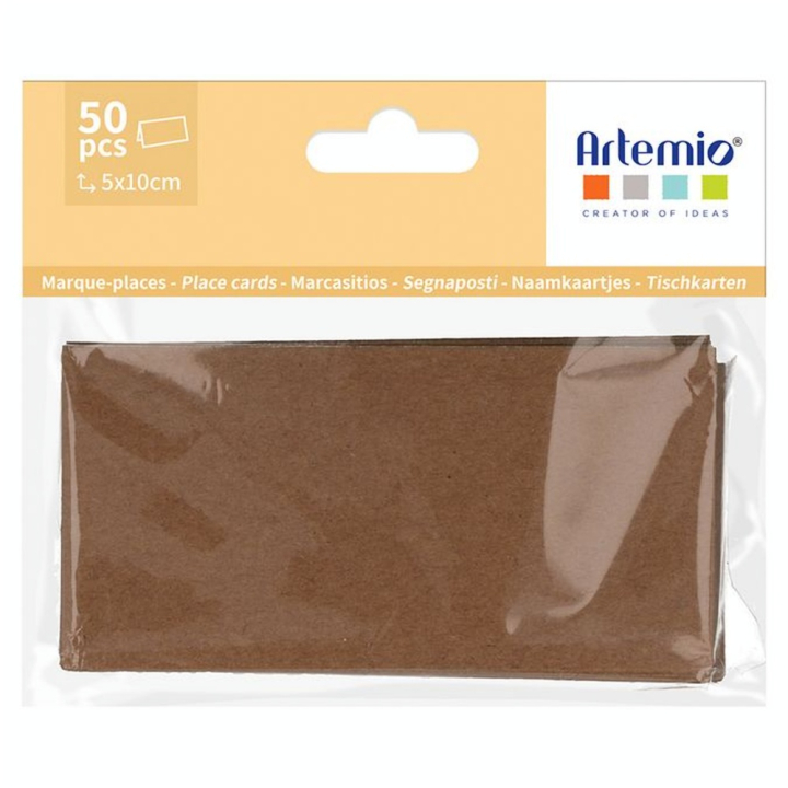 Marque-Place 5 x 10 cm 50 pcs Kraft - Artemio - Rougier et Plé