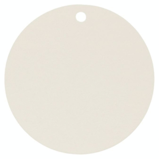 Étiquette Ronde Kraft ø 4.5 cm 50 pcs Blanc - Artemio - Rougier et Plé