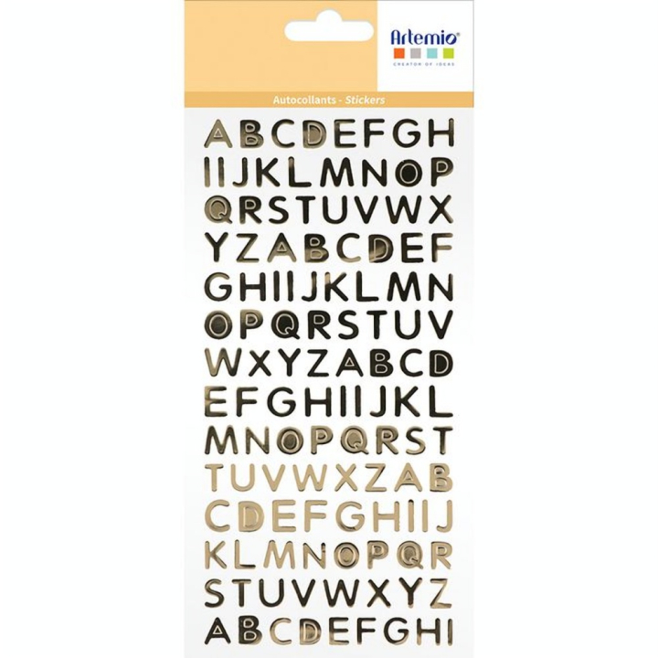 Autocollants Alphabet Or - Artemio - Rougier et Plé