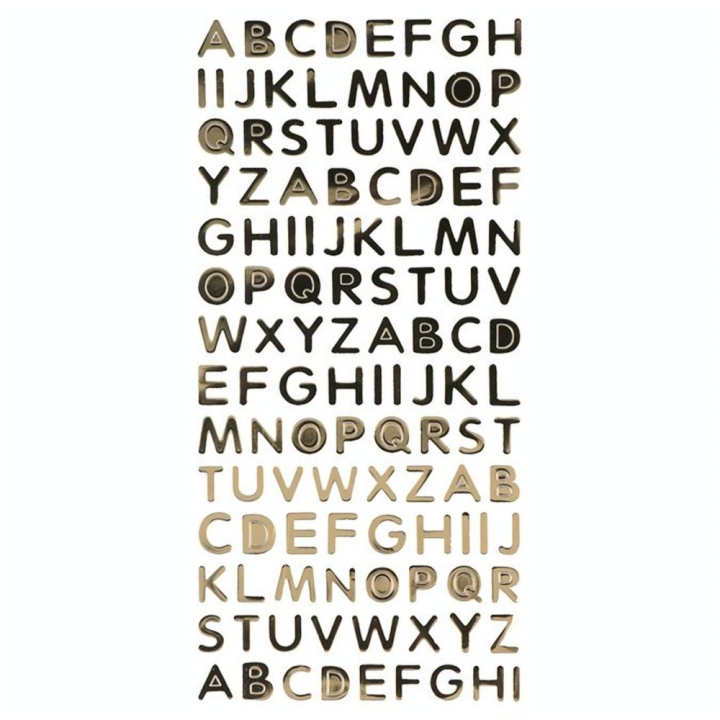 Autocollants Alphabet Or - Artemio - Rougier et Plé
