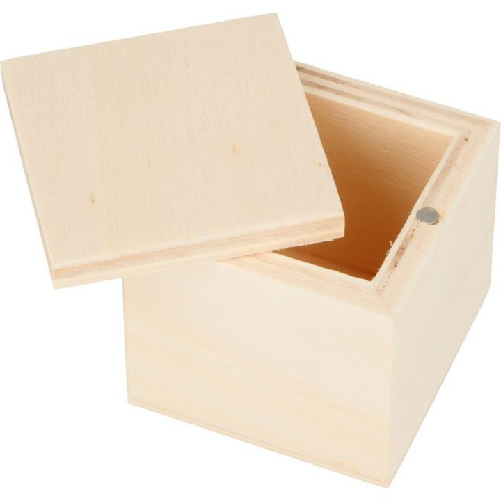 Boîte en bois 5 cm 6 pcs Carrée - Artemio - Rougier et Plé