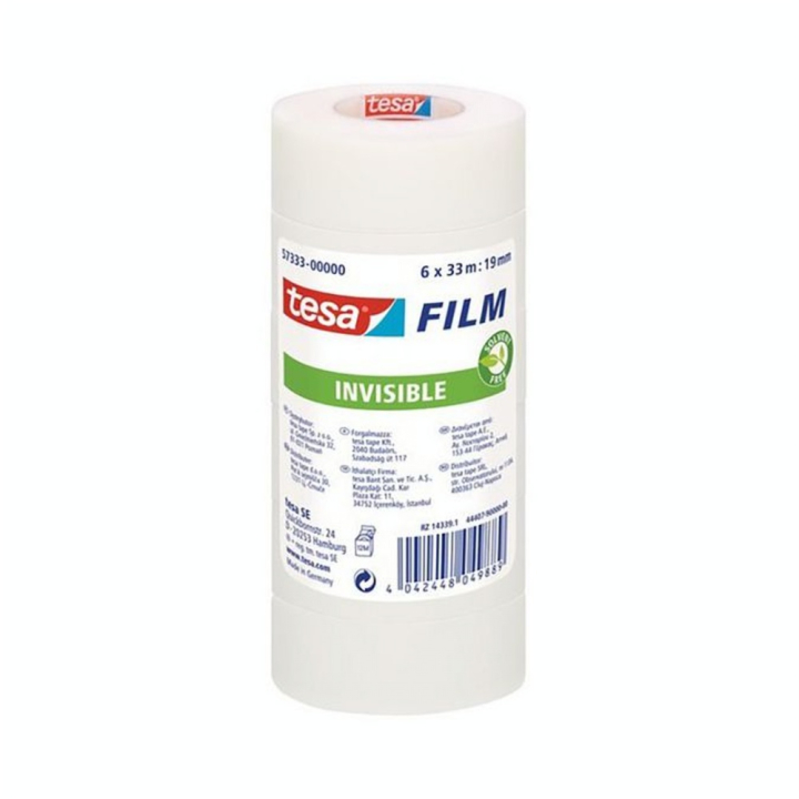 Adhésif Invisible 33 m x 19 mm 6 Rouleaux - Tesa - Rougier et Plé
