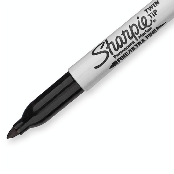 Marqueur Permanent Double pointe Noir - Sharpie - Rougier et Plé