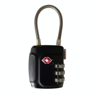 Cadenas à combinaison avec câble 80 x 33 x13.5 mm Noir - Sign - Rougier et Plé