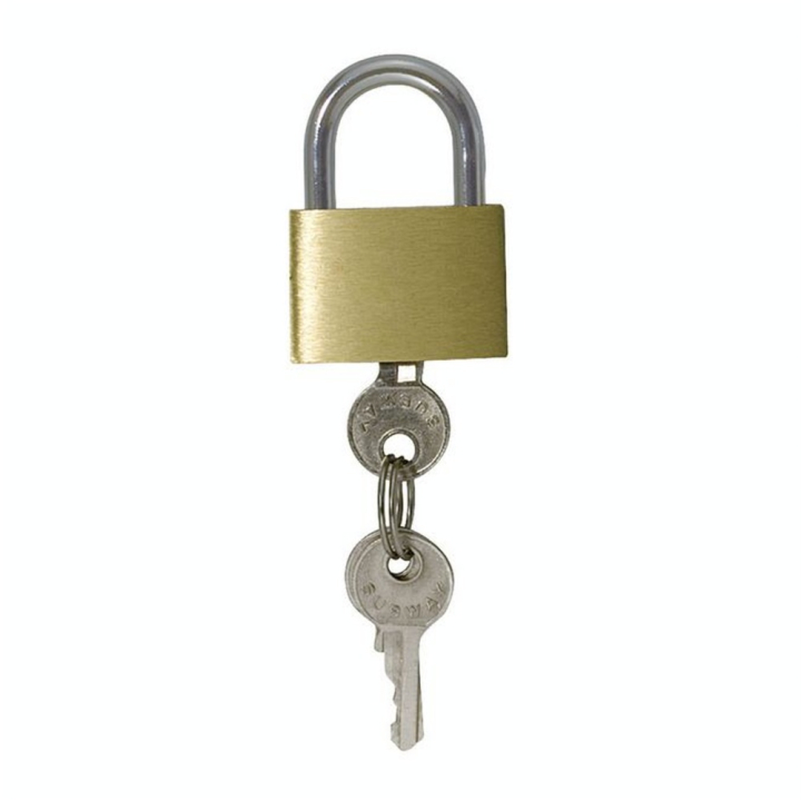 Cadenas à Clé 40 x 30 mm Laiton - Sign - Rougier et Plé