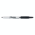 Marqueur Permanent Pointe Fine rétractable Noir - Sharpie - Rougier et Plé