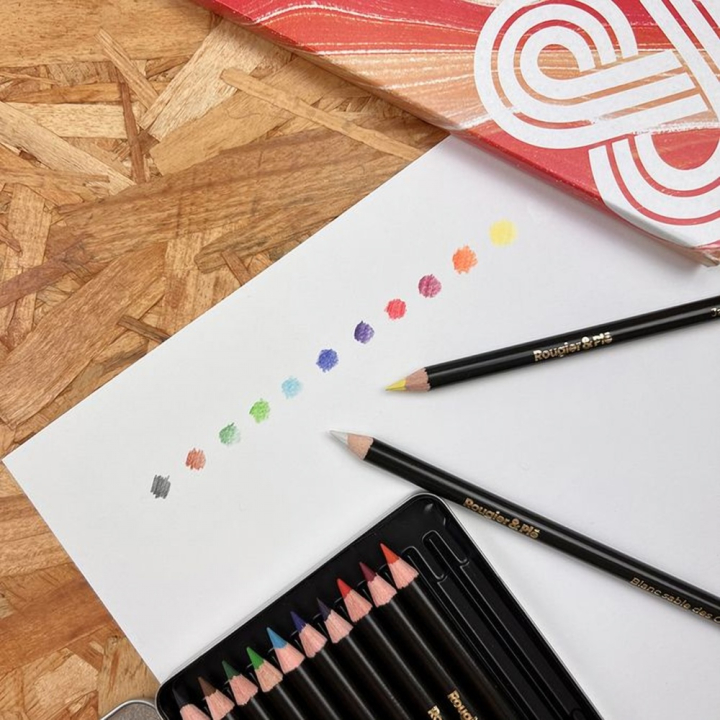 Crayons de couleur Permanents Artiste Boîte de 12 - Rougier&Plé - Rougier et Plé