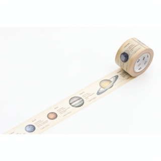 Masking Tape 7 m x 30 mm Encyclopédie Système Solaire - Masking Tape mt - Rougier et Plé