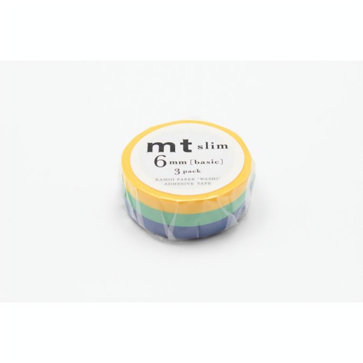 Masking Tape Slim 7 m x 6 mm Set G 3 pcs Uni - Masking Tape mt - Rougier et Plé