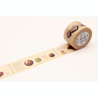 Masking Tape 7 m x 30 mm Recette Chocolat - Masking Tape mt - Rougier et Plé
