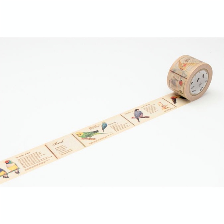 Masking Tape 7 m x 30 mm Encyclopédie Oiseaux - Masking Tape mt - Rougier et Plé