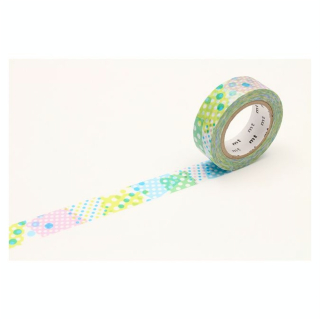 Masking Tape 7 m x 15 mm Collage Pois Bleu - Masking Tape mt - Rougier et Plé