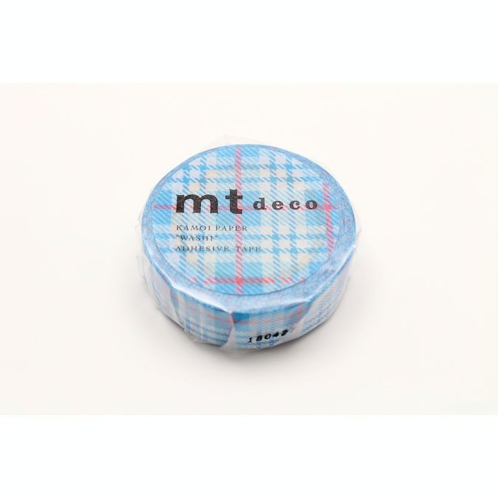 Masking Tape 7 m x 15 mm Tartan Bleu - Masking Tape mt - Rougier et Plé