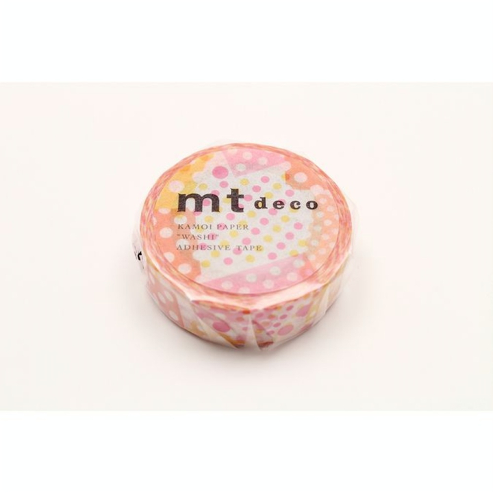 Masking Tape 7 m x 15 mm Collage Pois Rose - Masking Tape mt - Rougier et Plé