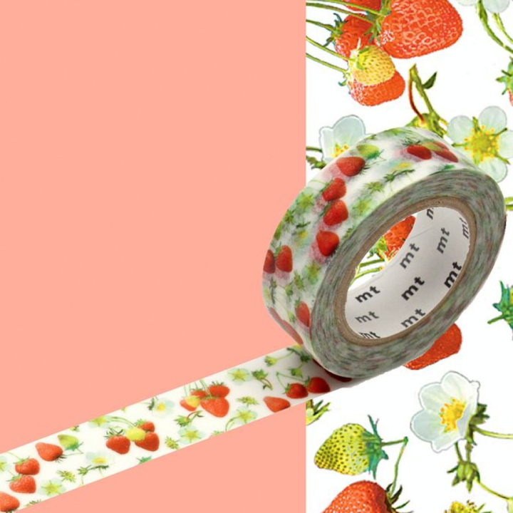 Masking Tape 7 m x 15 mm Fraises - Masking Tape mt - Rougier et Plé