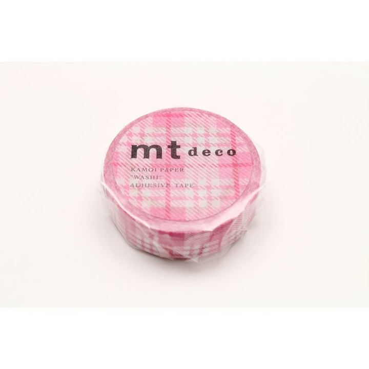 Masking Tape 7 m x 15 mm Tartan Rose - Masking Tape mt - Rougier et Plé