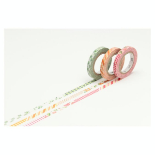 Masking Tape Slim 7 m x 6 mm Déco D 3 pcs - Masking Tape mt - Rougier et Plé