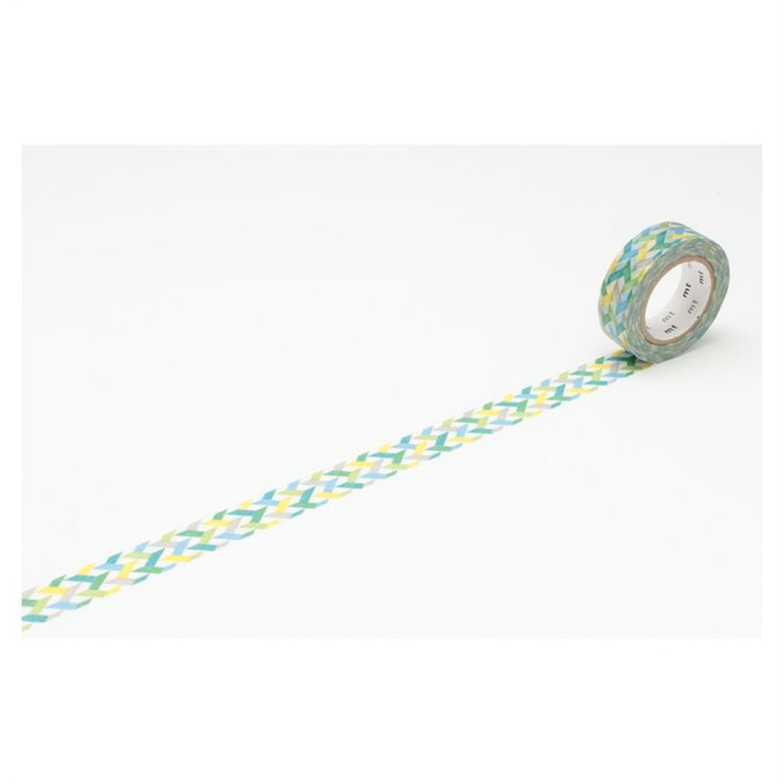 Masking Tape 7 m x 15 mm Entrelacs Green - Masking Tape mt - Rougier et Plé