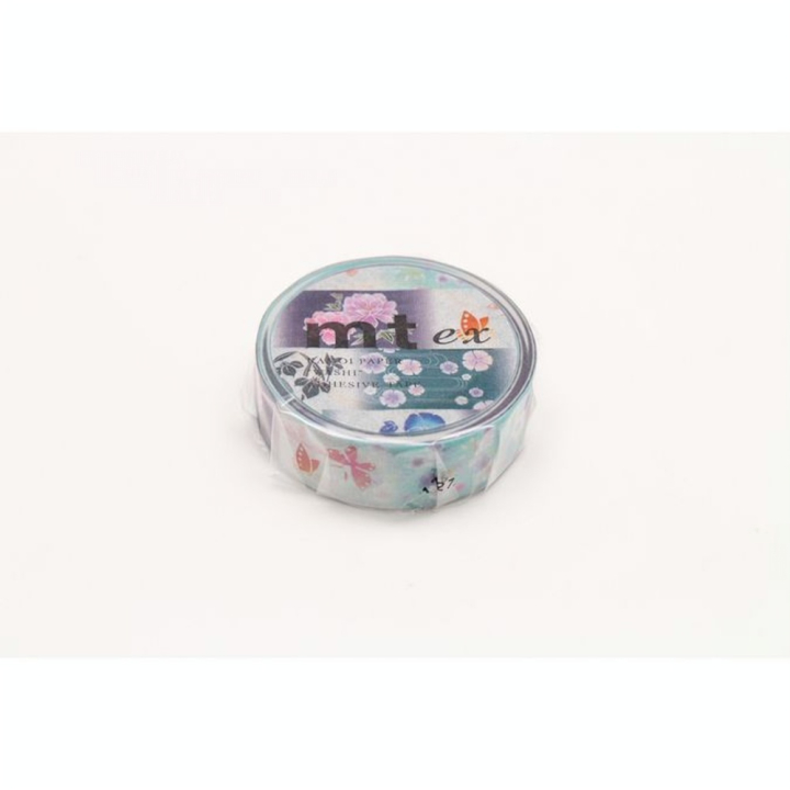 Masking Tape 7 m x 15 mm Kimono Papillons & Fleurs Yukuta - Masking Tape mt - Rougier et Plé
