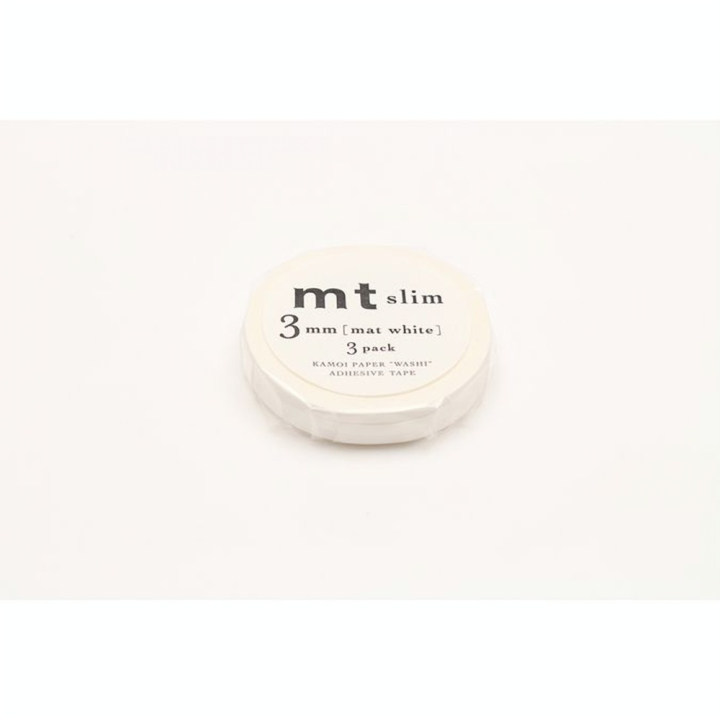 Masking Tape Slim 7 m x 3 mm Blanc Mat - Masking Tape mt - Rougier et Plé