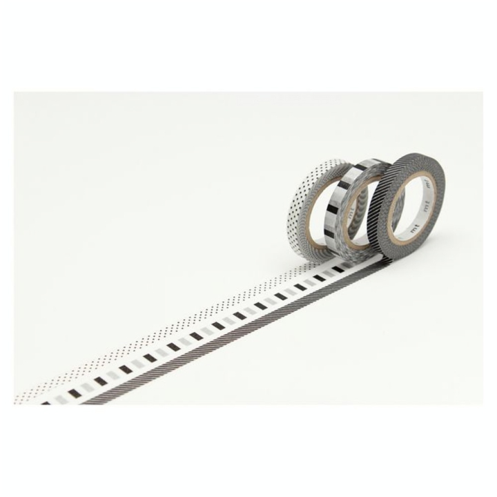 Masking Tape Slim 7 m x 6 mm Déco F 3 pcs - Masking Tape mt - Rougier et Plé