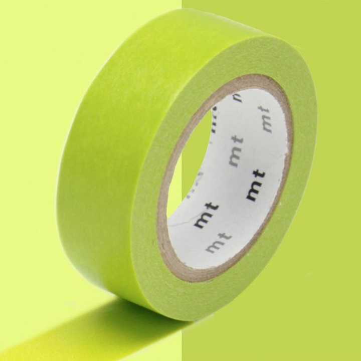 Masking Tape 7 m x 15 mm Vert pré Wakanae - Masking Tape mt - Rougier et Plé