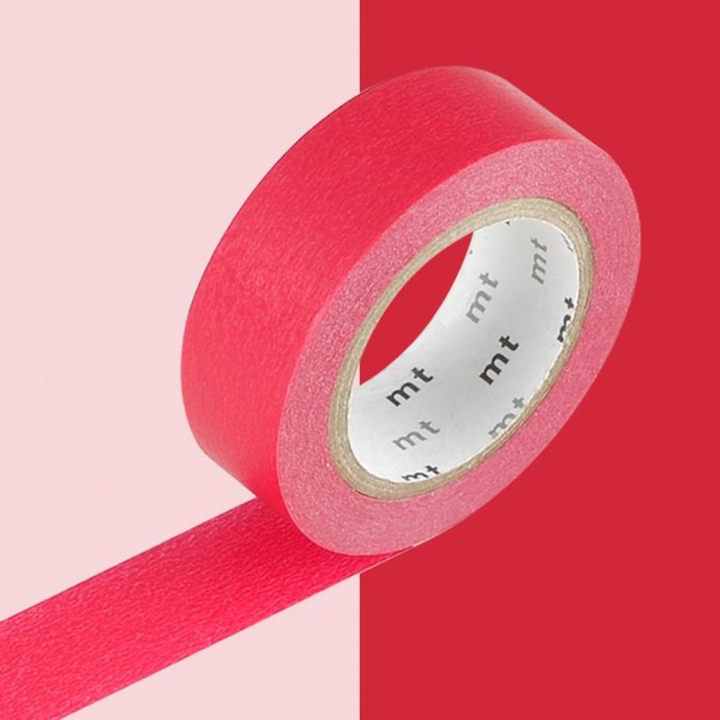 Masking Tape 7 m x 15 mm Uni Rouge - Masking Tape mt - Rougier et Plé