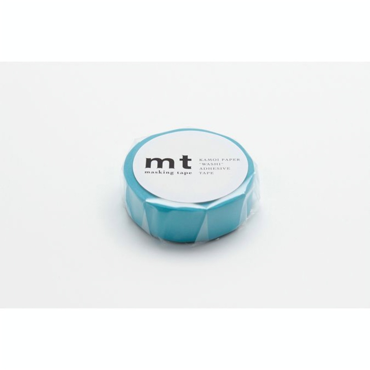 Masking Tape 7 m x 15 mm Uni Bleu Mizu - Masking Tape mt - Rougier et Plé