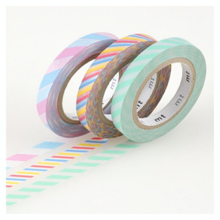 Masking Tape Slim 7 m x 6 mm Twist Cord A 3 pcs - Masking Tape mt - Rougier et Plé