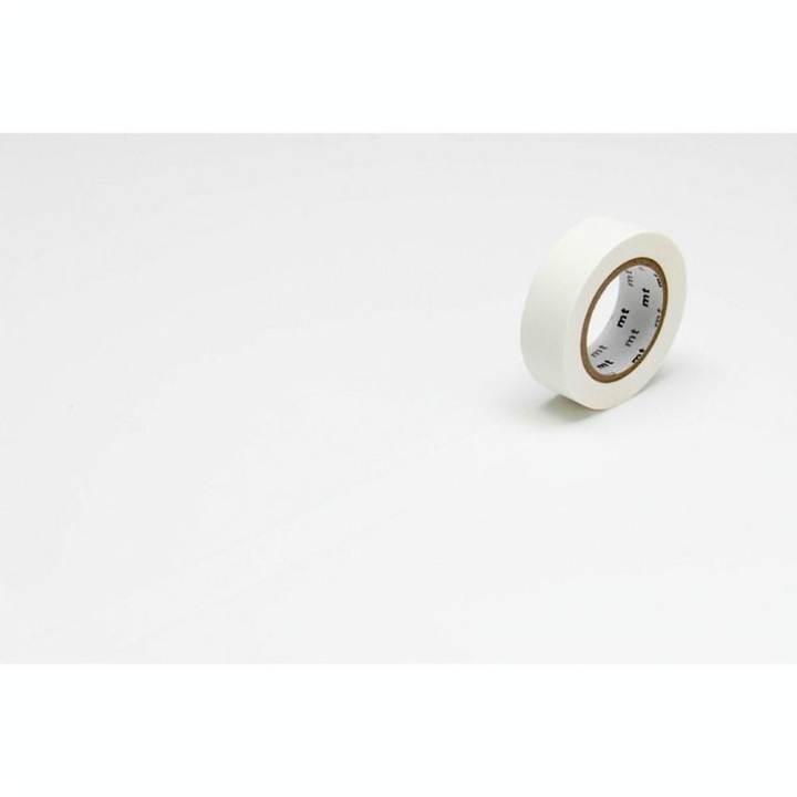 Masking Tape 7 m x 15 mm Uni Blanc Mat - Masking Tape mt - Rougier et Plé