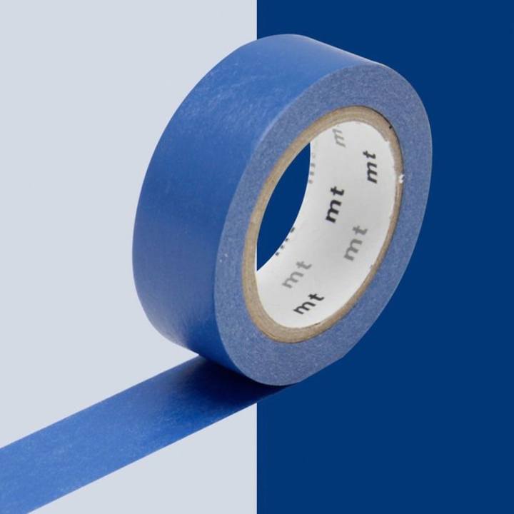 Masking Tape 7 m x 15 mm Bleu nuit Ruri - Masking Tape mt - Rougier et Plé