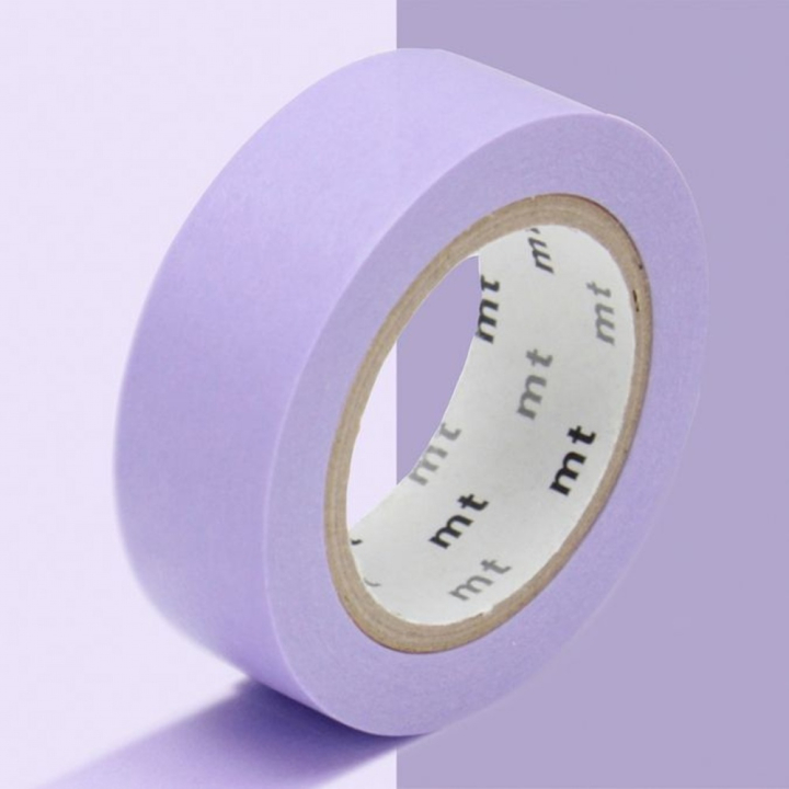 Masking Tape 7 m x 15 mm Uni Lavande - Masking Tape mt - Rougier et Plé