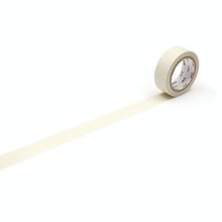 Masking Tape 7 m x 15 mm Uni Pastel Écru - Masking Tape mt - Rougier et Plé
