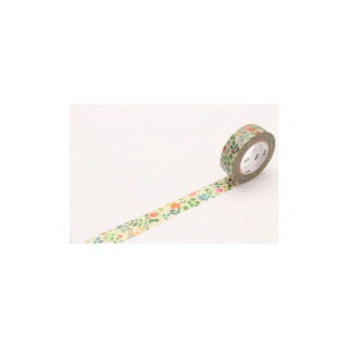 Masking Tape 7 m x 15 mm Fleurs sur papier - Masking Tape mt - Rougier et Plé