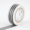 Masking Tape 7 m x 15 mm Lignes Noir - Masking Tape mt - Rougier et Plé