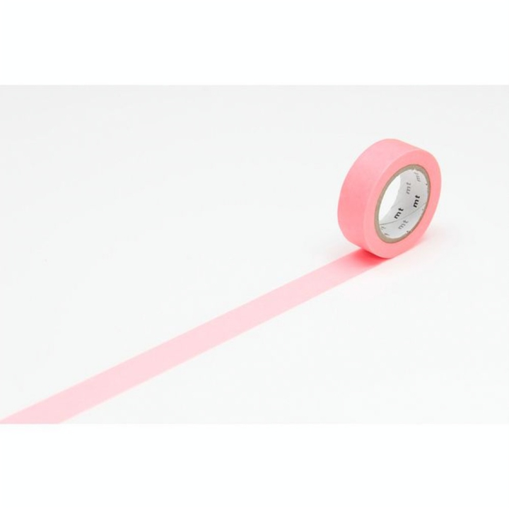 Masking Tape 7 m x 15 mm Uni Rouge Fluo - Masking Tape mt - Rougier et Plé