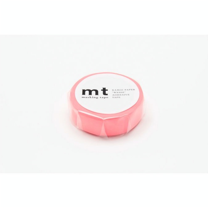 Masking Tape 7 m x 15 mm Uni Rouge Fluo - Masking Tape mt - Rougier et Plé
