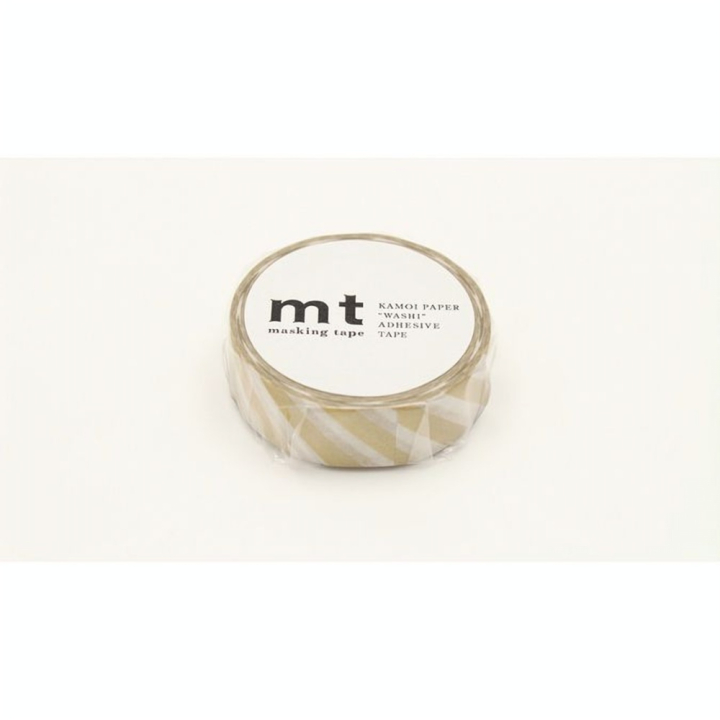 Masking Tape 7 m x 15 mm Rayures Or - Masking Tape mt - Rougier et Plé