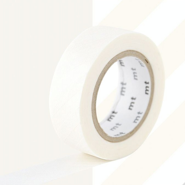 Masking Tape 7 m x 15 mm Rayures Blanc - Masking Tape mt - Rougier et Plé