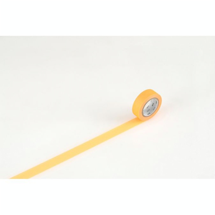 Masking Tape 7 m x 15 mm Uni Orange Fluo - Masking Tape mt - Rougier et Plé