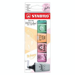 Surligneur BOSS MINI Pastellove 2.0 Set 6 couleurs - STABILO - Rougier et Plé