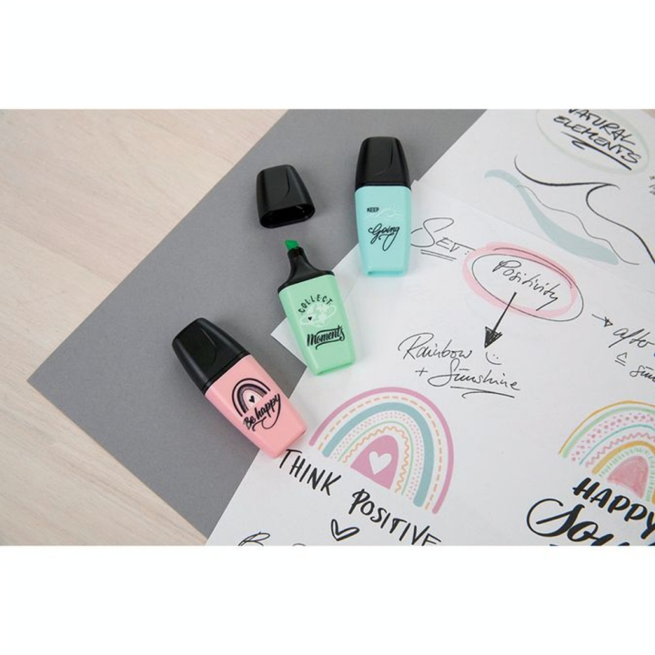 Surligneur BOSS MINI Pastellove 2.0 Set 3 couleurs n°1 - STABILO - Rougier et Plé