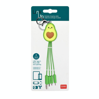 Câble de Recharge Multiple Porte-clés Avocat - Legami - Rougier et Plé