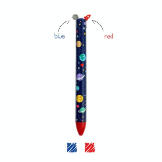 Stylo bille Click & Clack 2 couleurs Espace - Legami - Rougier et Plé